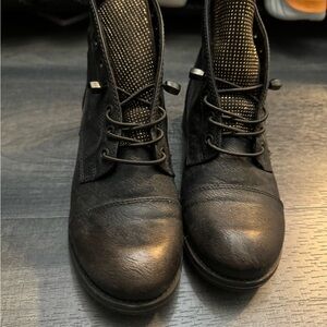 Yellow box ankle boots